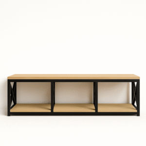 Rack para TV Hierro y Madera