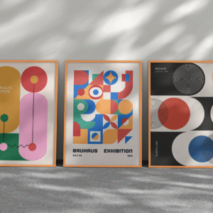 Mural Tríptico Bauhaus