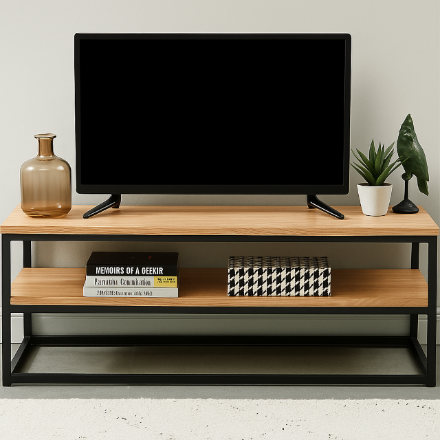 Rack para TV Hierro y Madera - Imagen 4