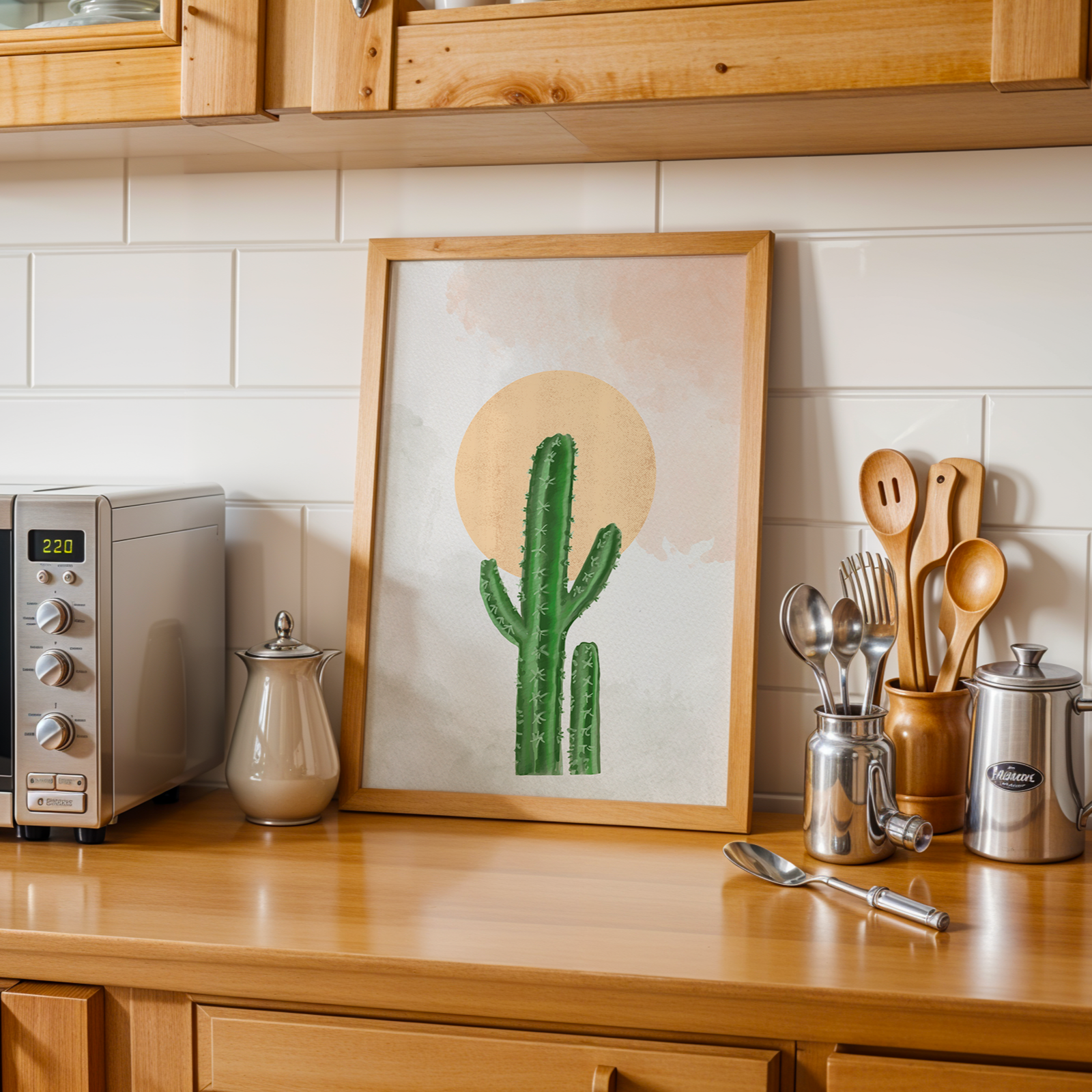 Cuadro Cactus Abstracto